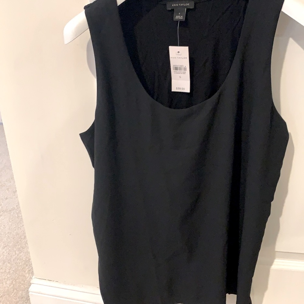 Ann Taylor new with tags black tank top.